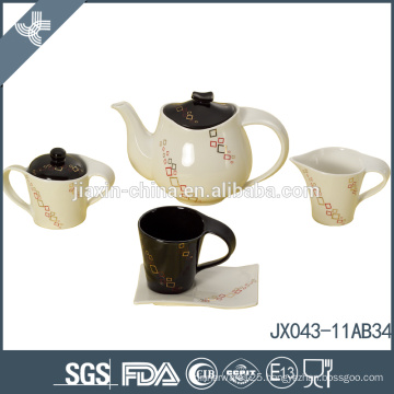 2015! 15pcs porcelain tea set,golden decal